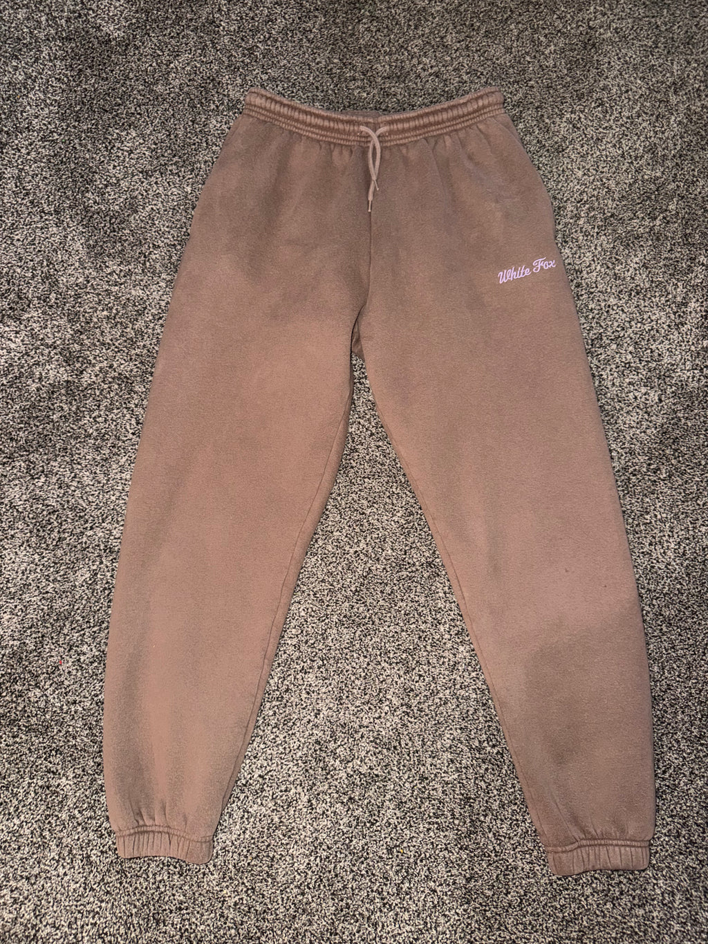 White Fox Brown Pink Sweatpants