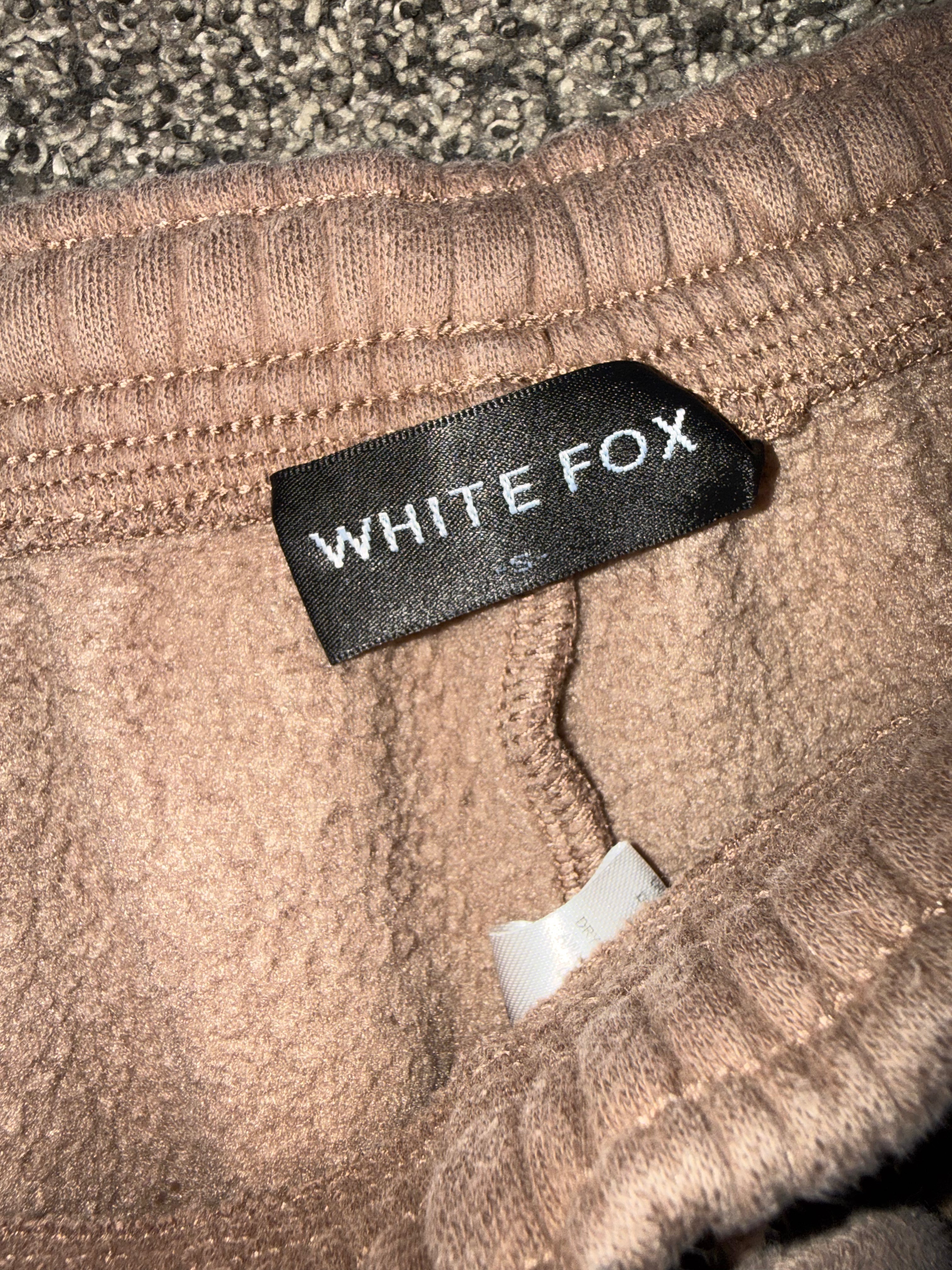 White Fox Brown Pink Sweatpants